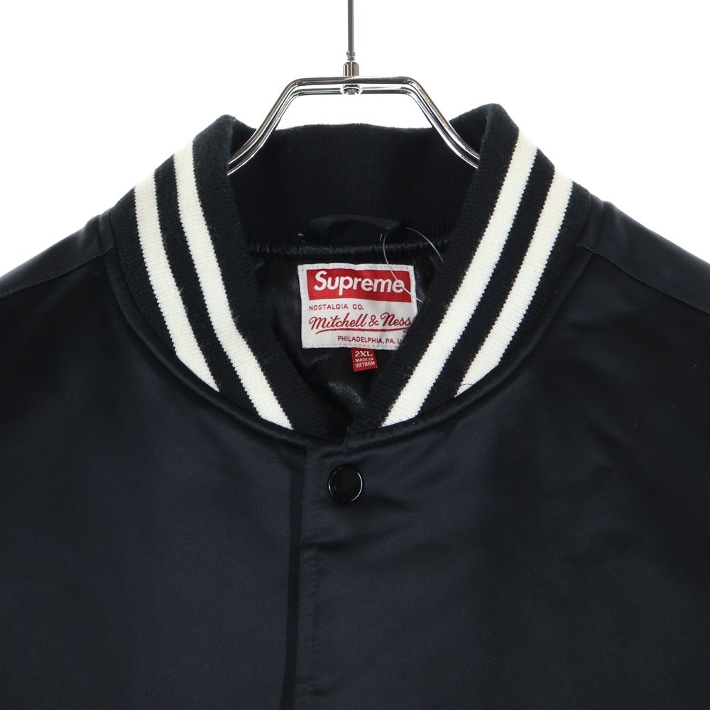 SUPREME (シュプリーム) 24AW ×MITCHELL&NESS Satin Varsity Jacket