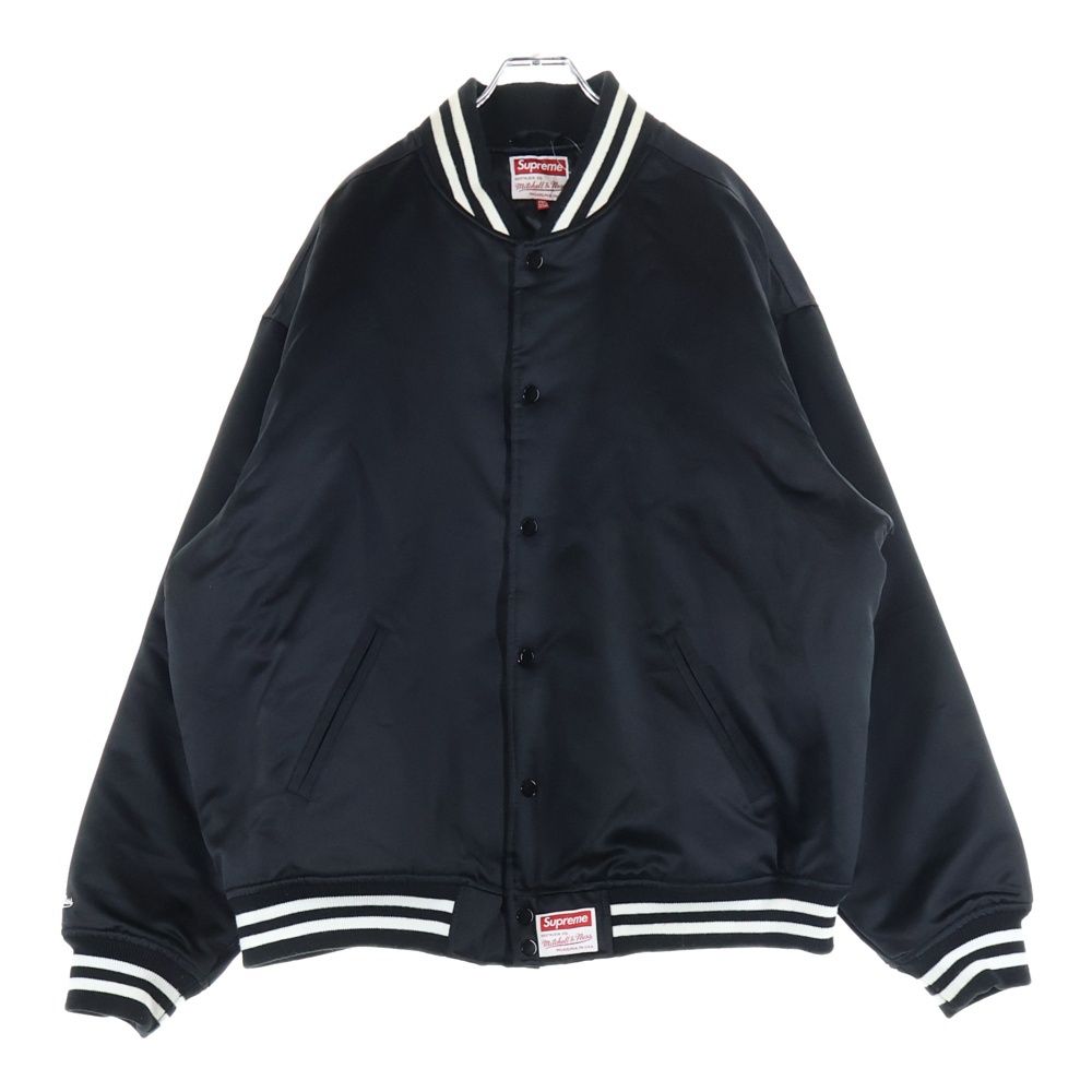 ジャケット・アウター SUPREME 24AW Satin Varsity Jacket SUPREME (シュプリーム) 24AW ×MITCHELL&NESS Satin Varsity Jacket