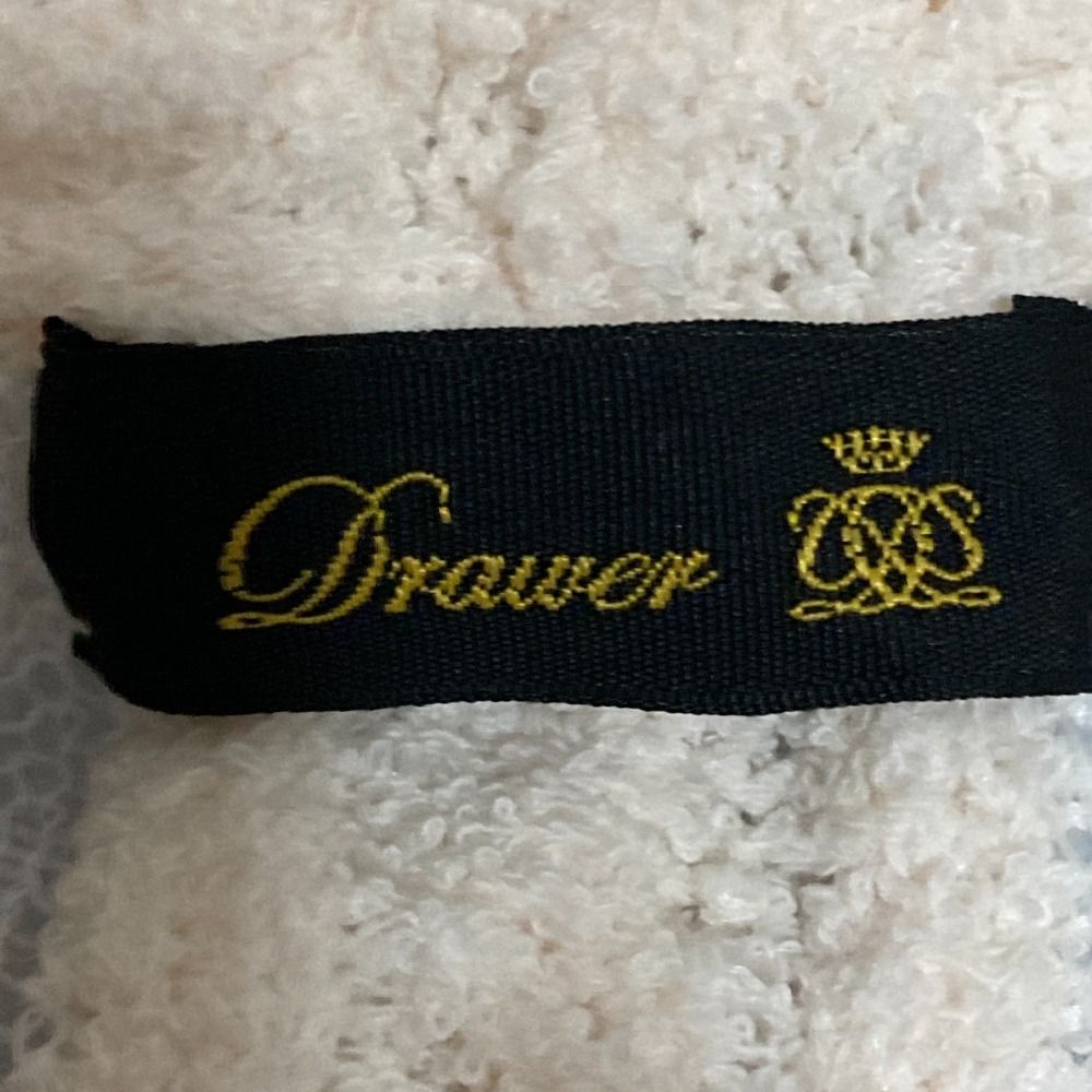  Drawer ドゥロワー フリンジケーブルカーディガン 6515-299-0627 ホワイト レディース 古着 長袖 カーディガン ボレロ アンサンブル