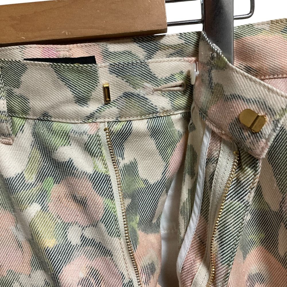 美品 Drawer ドゥロワー フラワープリント パンツ 6514-299-1400