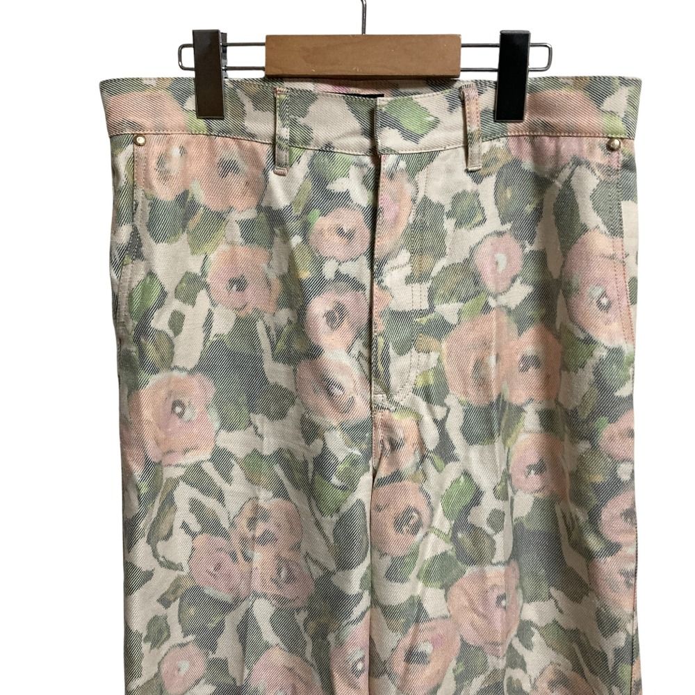 美品 Drawer ドゥロワー フラワープリント パンツ 6514-299-1400  