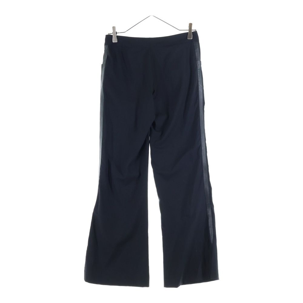 CHROME HEARTS クロムハーツ TAXEDO サイドレザーライン入り タキシードパンツ スラックスパンツ レディース ブラック