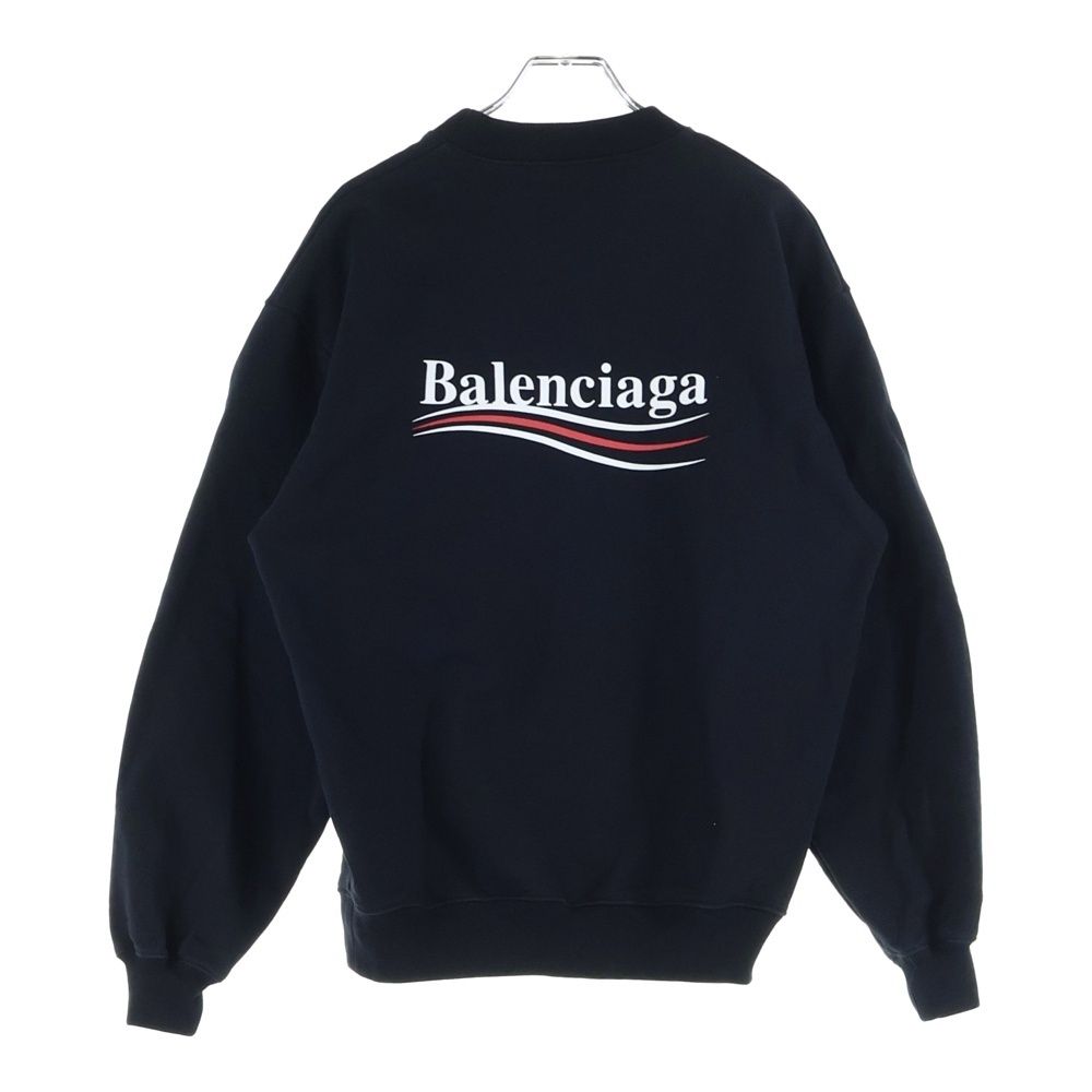 バレンシアガ Campaign Logo Sweatshirt キャンペーン ロゴ スウェットシャツ トレーナー ブラック 556147