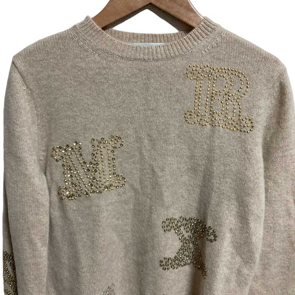 美品 Max Mara マックスマーラ マックスマーラグラム ラインストーン