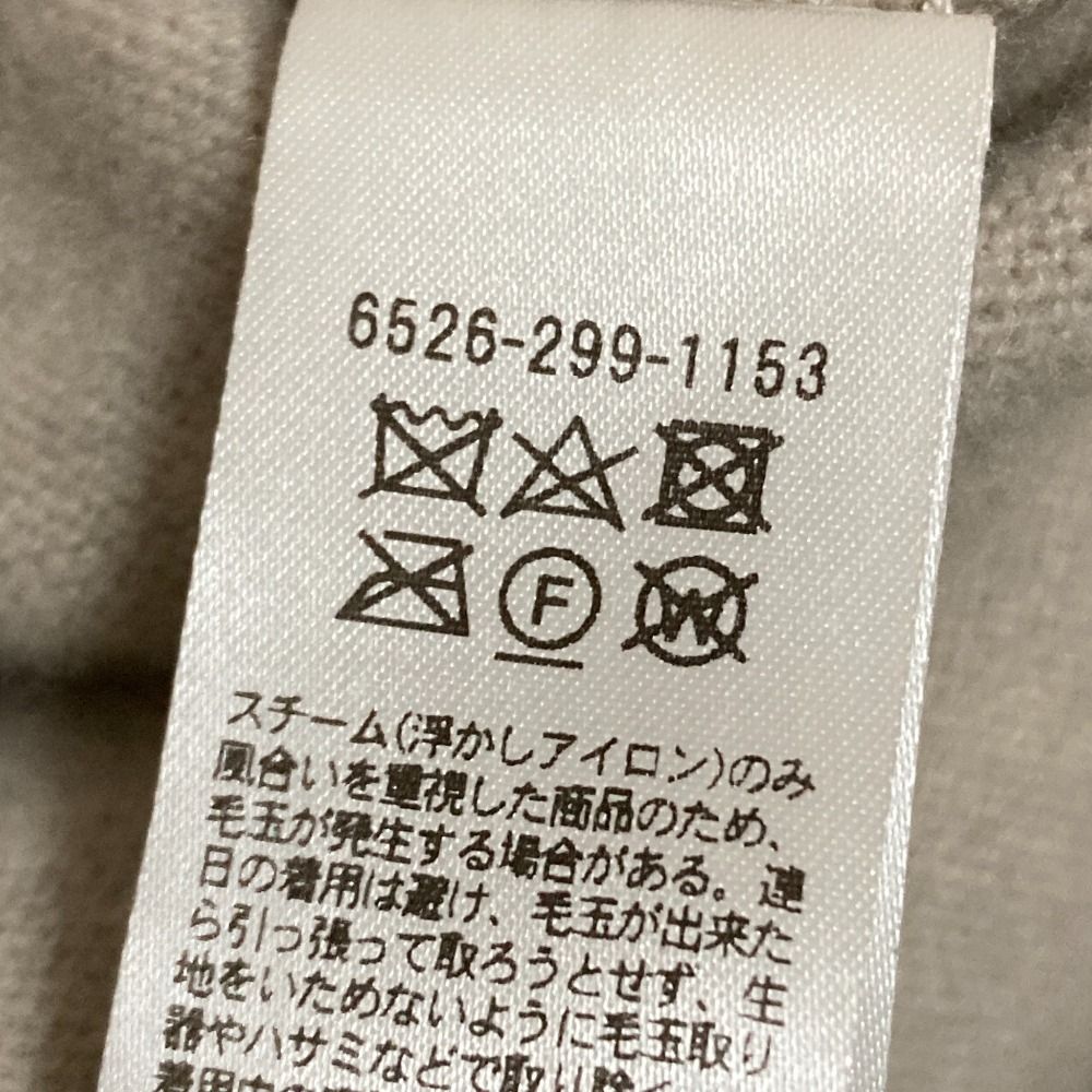 美品 Drawer ドゥロワー 12G天竺編みタートルネックニットワンピース  