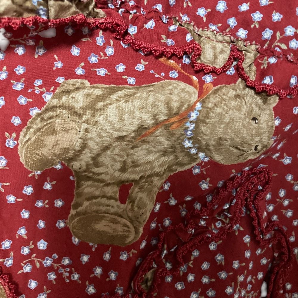 美品 PINK HOUSE ピンクハウス テディベアプリント ロングスカート  