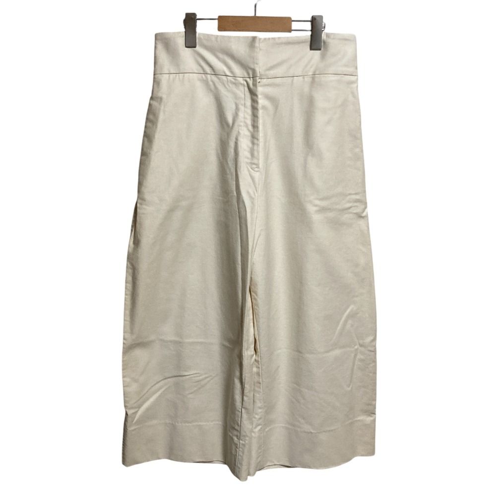 JIL SANDER ジルサンダープラス ストレッチ ワイドパンツ サイズ34 オフホワイト レディース 古着