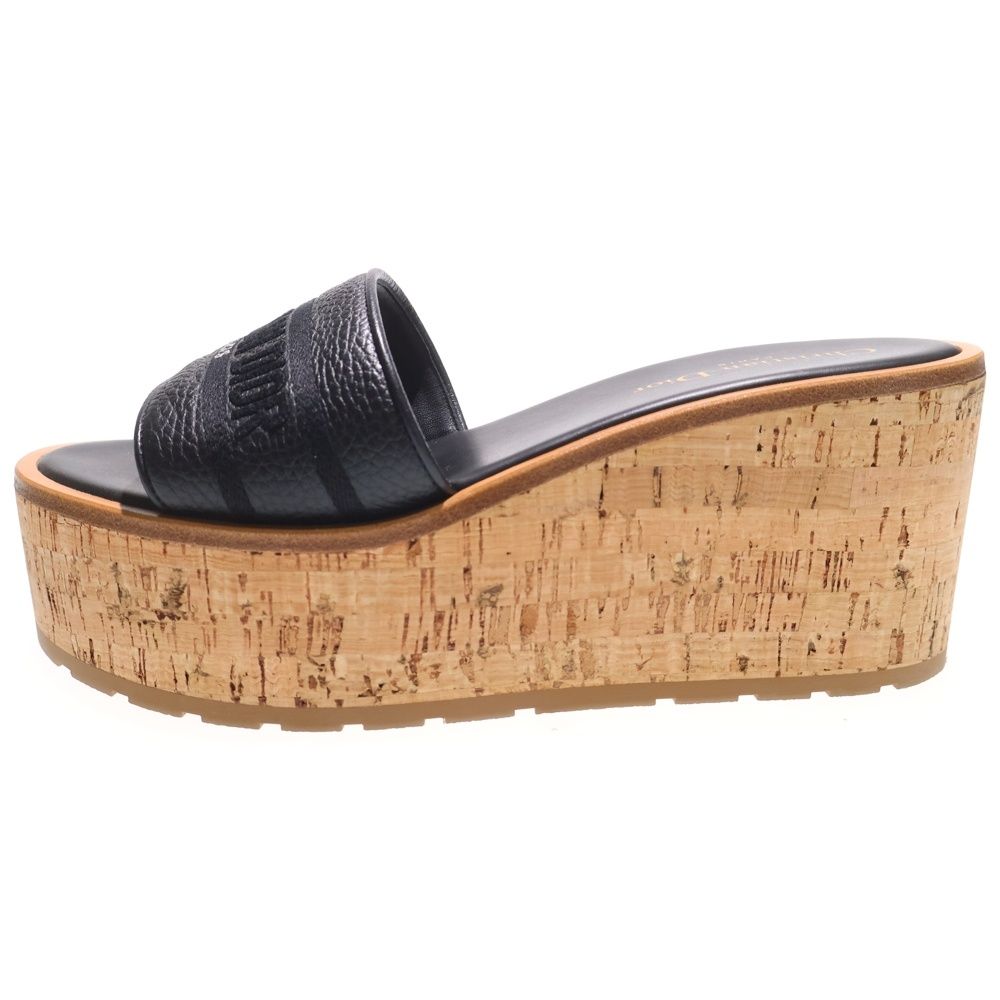 Christian Dior ミュールサンダル　トロッター柄 Christian Dior トロッター 柄 メタル ロゴ プレート ミュール