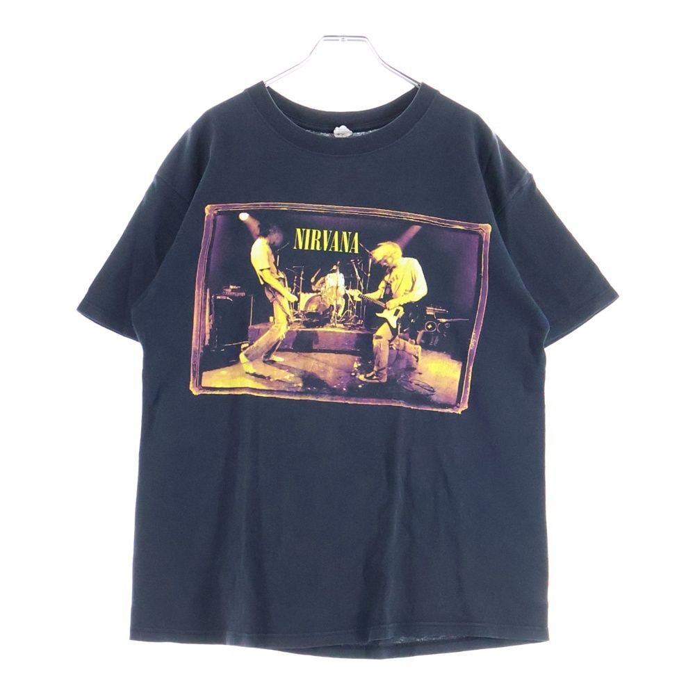 VINTAGE ヴィンテージ 00 s NIRVANA FROM THE MUDDY BANKS OF WISHKAH ニルヴァーナ フロム ザ マディ バンクス オブ ウィシュカー1996 半袖Tシャツ カットソー ブラック