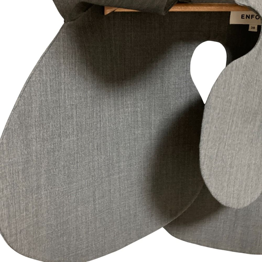 23 AW ENFOLD エンフォルド MOTIF PARTS 付け襟 -0410 サイズ38 グレー レディース 古着