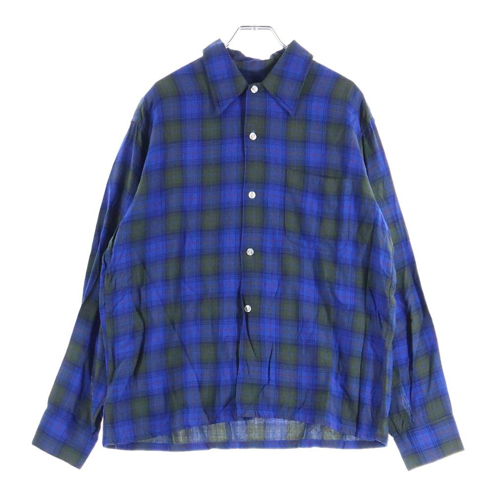 VINTAGE ヴィンテージ 60 S GIMBELS OWN PARKLEIGH RAYON L|S SHIRT ジムベルズ オウン パークリー レーヨン 長袖シャツ ブルー|グレー
