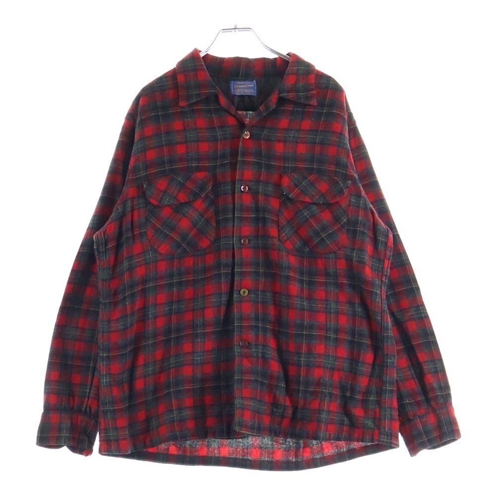 ペンドルトン 50-60 S WOOL CHECK L|S SHIRT ウール チェック 長袖 シャツ レッド|ブラック|イエロー