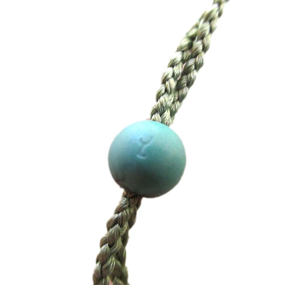 美品 Jurgen Lehl ヨーガンレール 天然ビーズ8連ネックレス グリーン