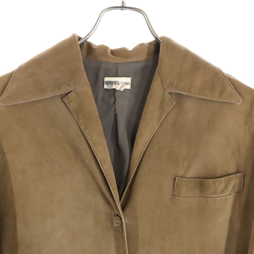 HERMES (エルメス) マルジェラ期 ラムスキン スエードレザー オープン