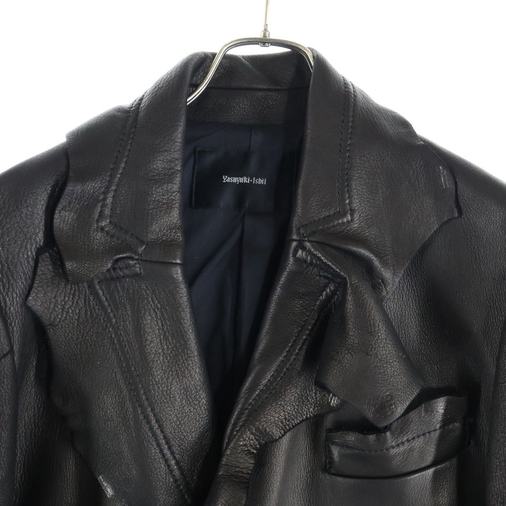 Yasuyuki Ishii (ヤスユキイシイ) カットオフレザーコート 鹿革