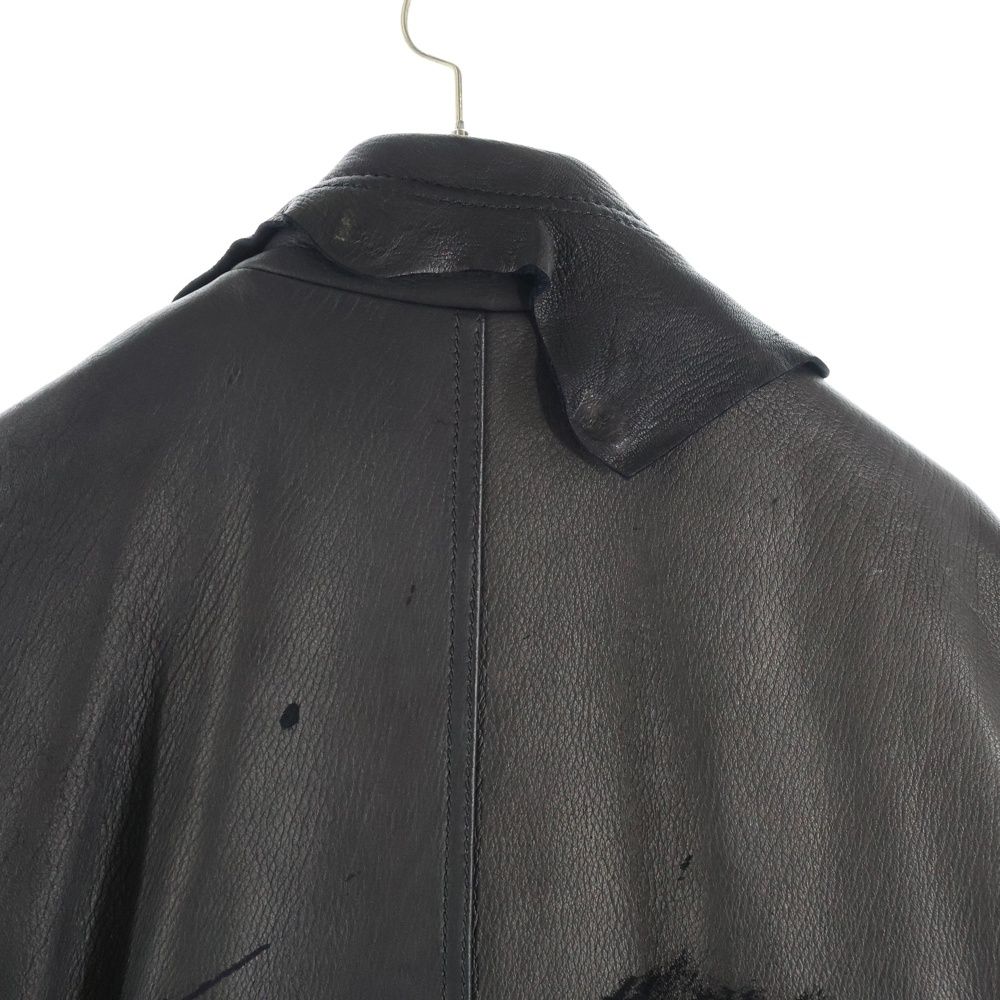 Yasuyuki Ishii (ヤスユキイシイ) カットオフレザーコート 鹿革