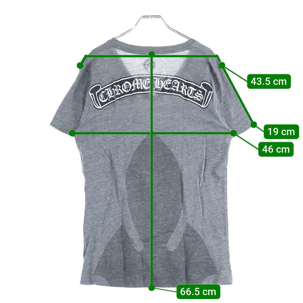 CHROME HEARTS (クロムハーツ) スクロールロゴVネック スクロール