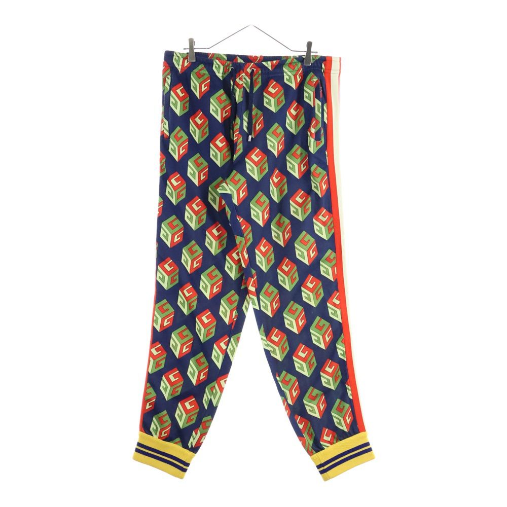 GUCCI グッチ GG Wallpaper Track Pants 総柄トラックパンツ ネイビー 475361 X 5 U 15