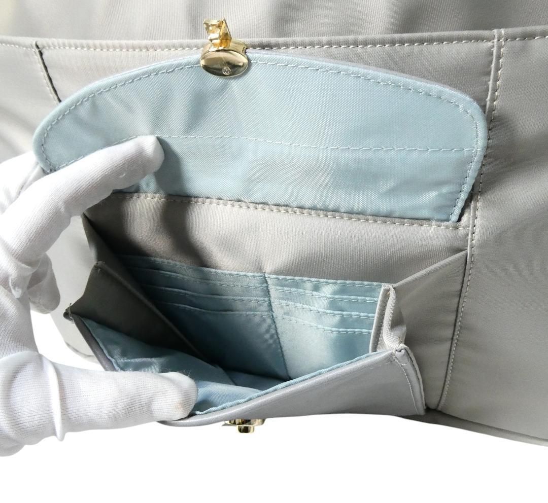 美品 ace. エース レザー×ナイロン系 ポケット ビジネスバッグ