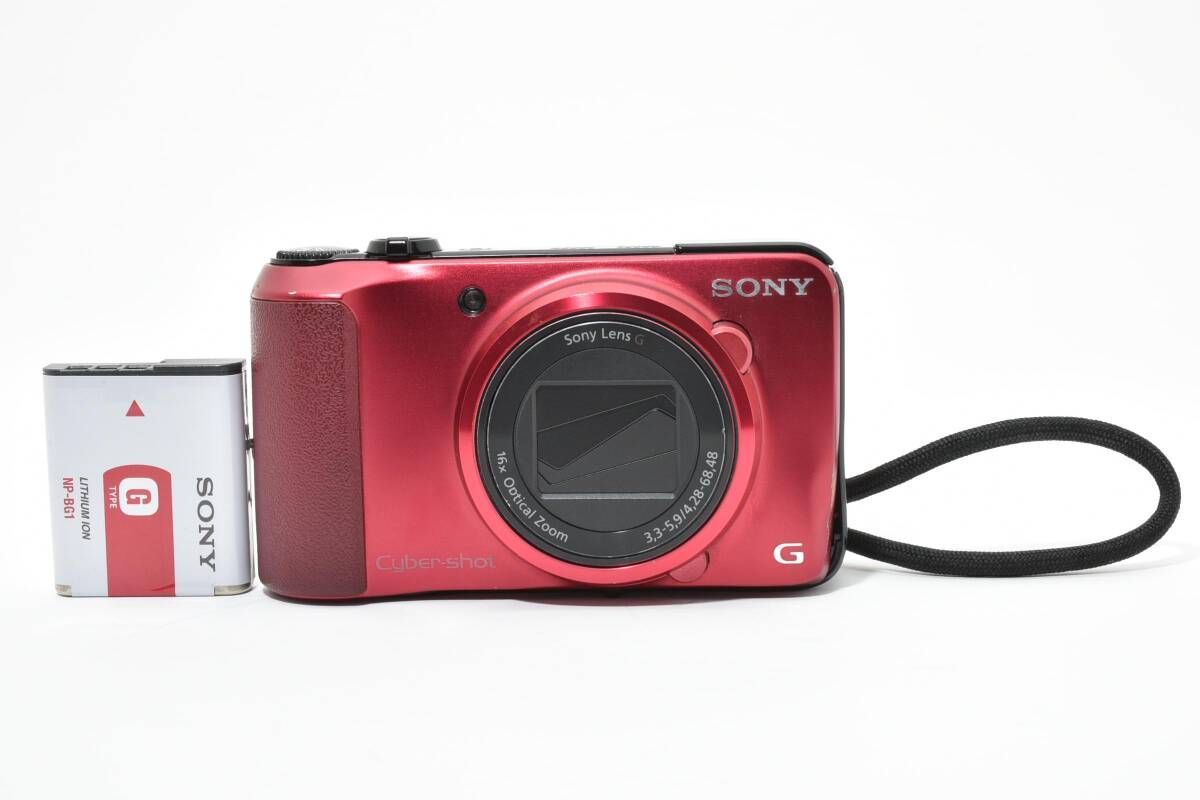 ☆美品☆ソニー SONY Cyber-shot DSC-HX10V レッド☆ Y669 #4006