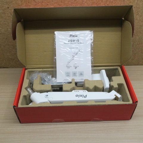 Pixio ノートパソコン アーム 白 PS2SDW デュアルモニターアーム ホワイト