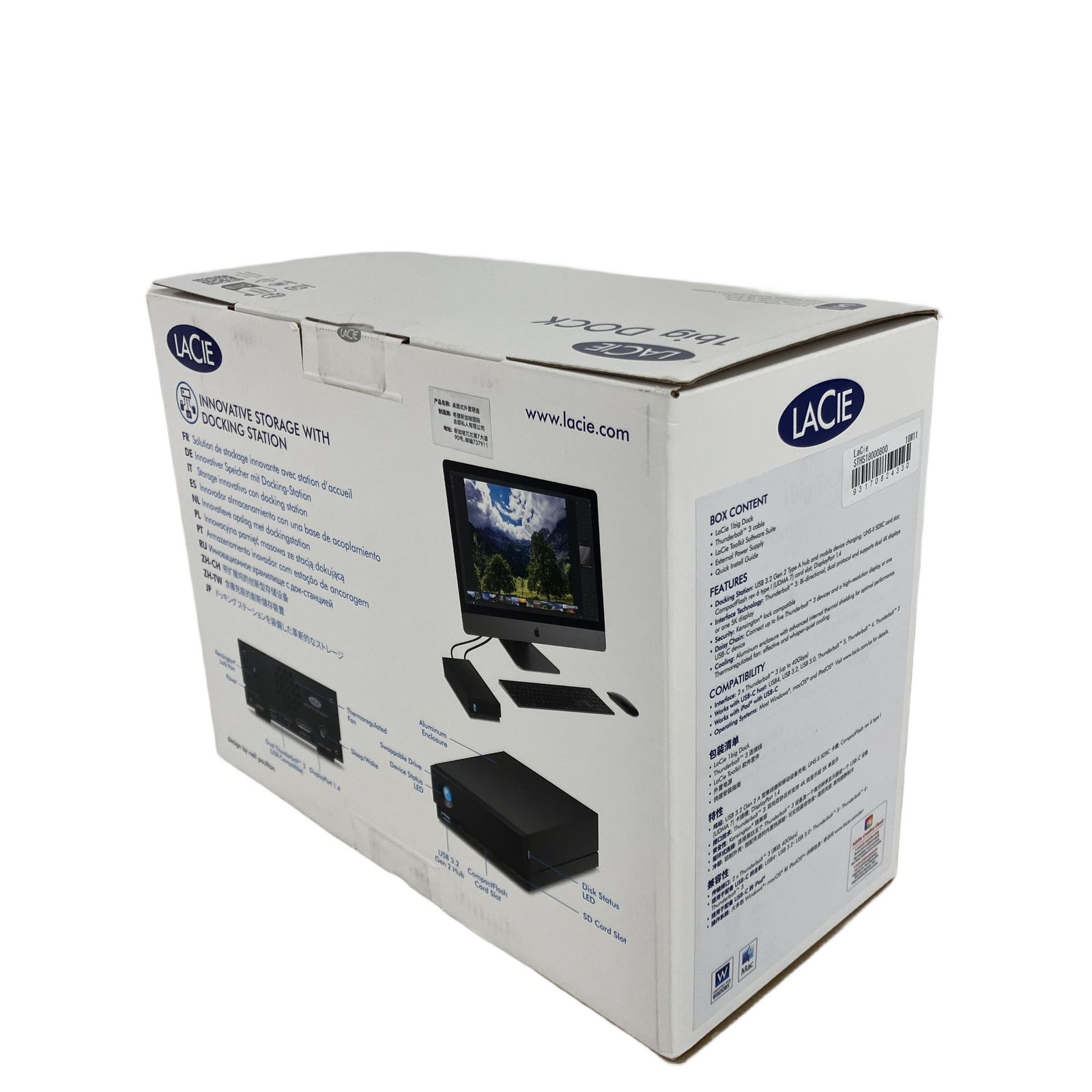 LACIE STHS18000800 1big DOCK 18TB 外付けHDD ハードディスク ラシー