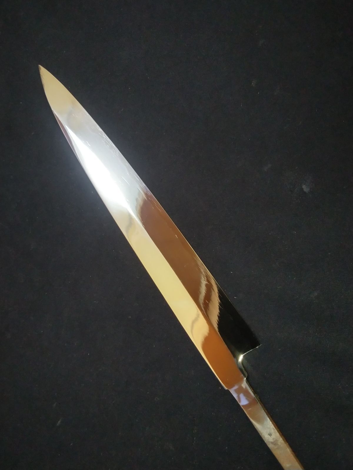 城山刃物製作所(堺業務用刃物メーカー直売)七寸 柳刃包丁 白二鋼二層鋼