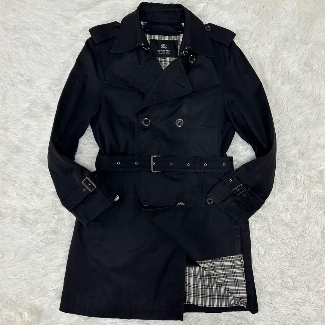 美品/M】BURBERRY BLACK LABEL バーバリーブラックレーベル トレンチ