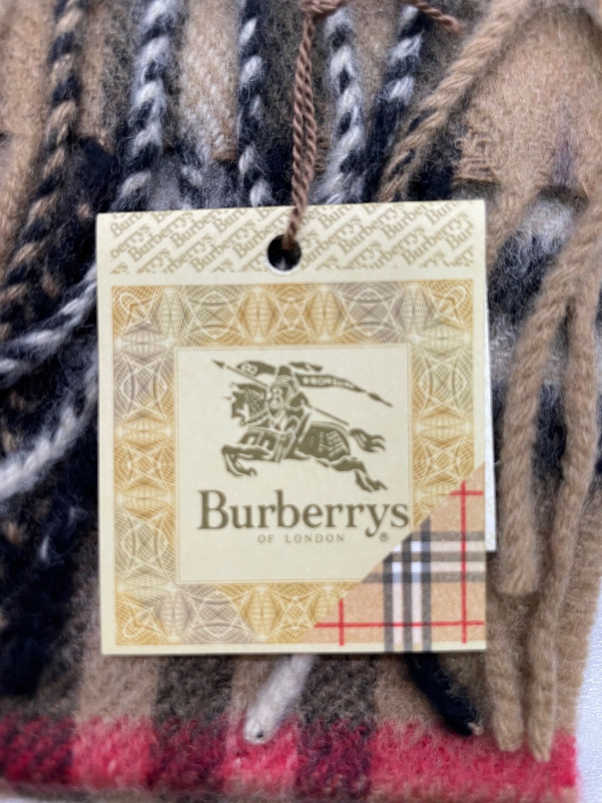 Burberrys バーバリーズ カシミヤ100% マフラー ノバチェック 英国製