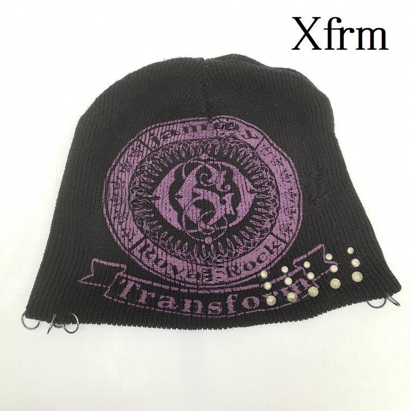 トランスフォーム スタッズ リング ニット帽 ニットキャップ y2k