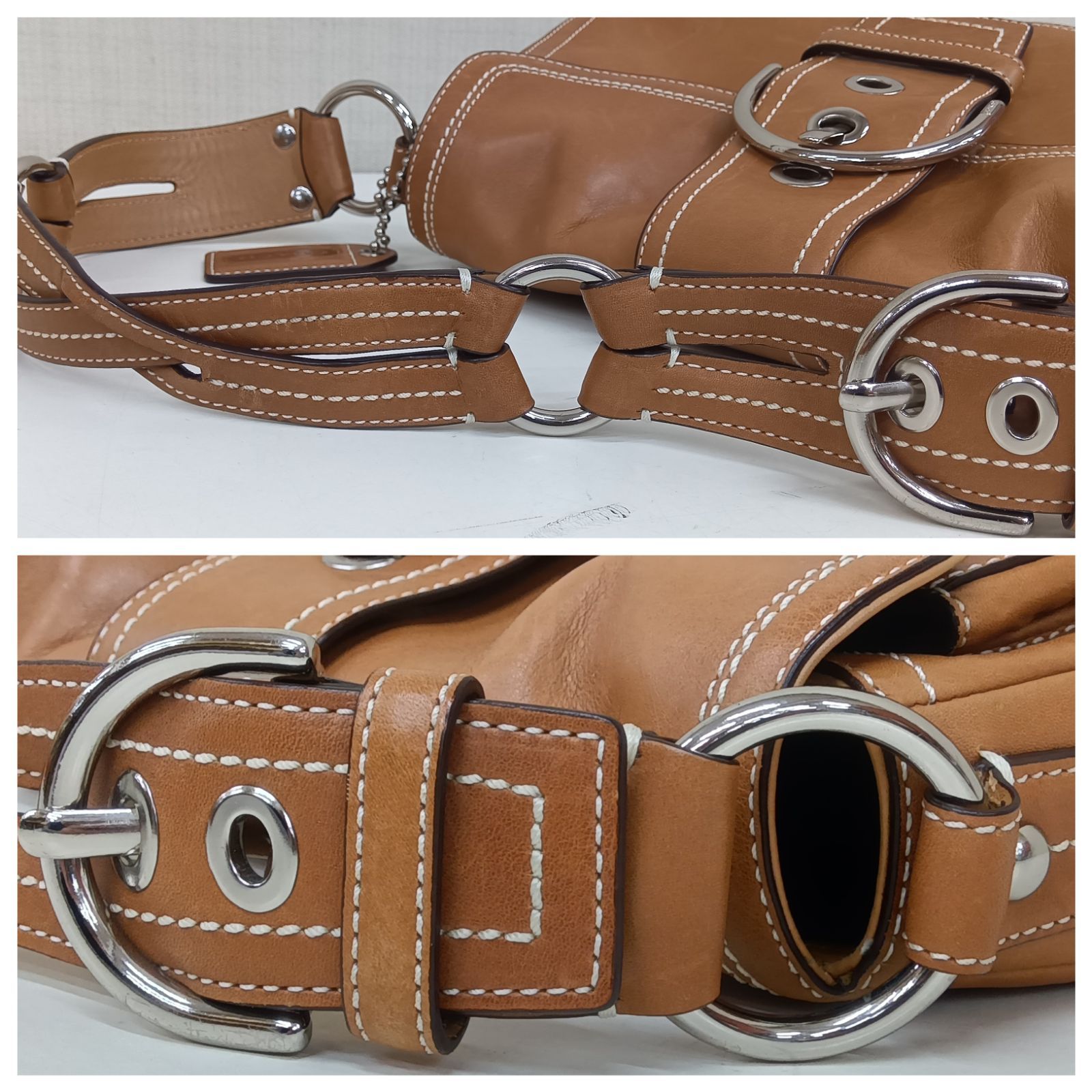 No L0682-10578 牛革 ／ OLD COACH ワンショルダーバッグ／ COACH 