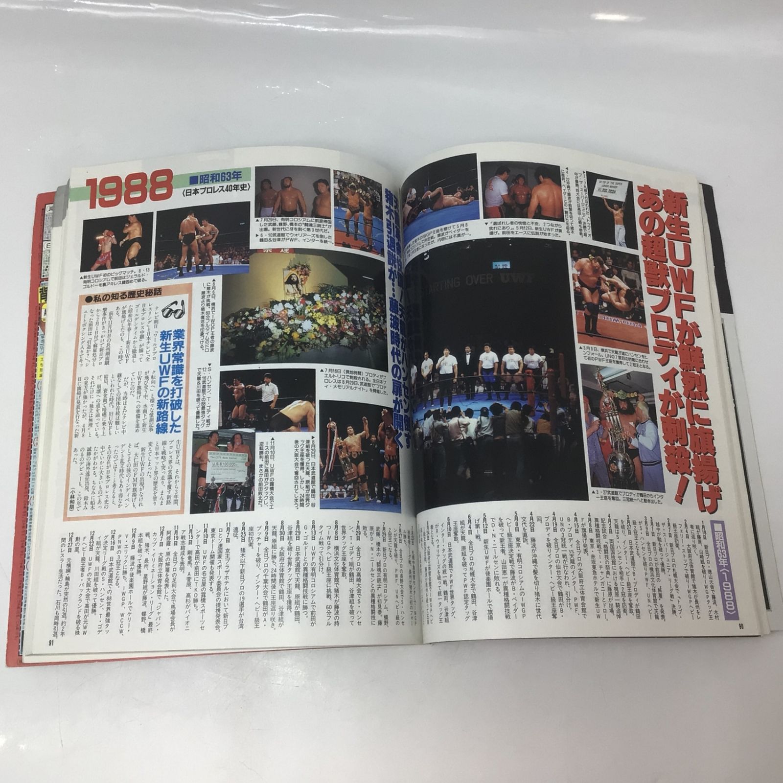 1069 【2冊セット】日本プロレス40年史／50年史 平成7年 平成12年 週刊