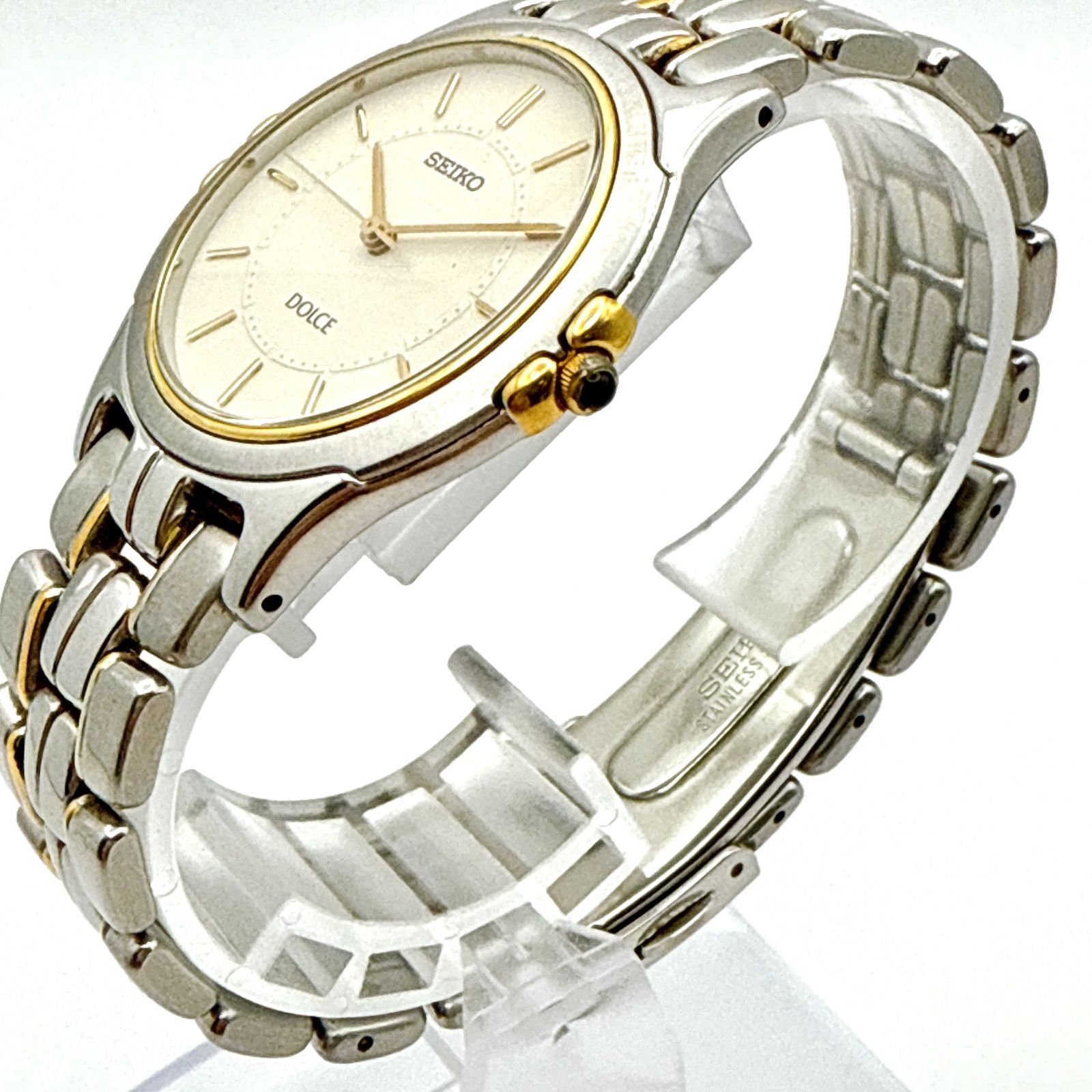 B093【美品】 SEIKO DOLCE セイコー ドルチェ 薄型 コンビカラー