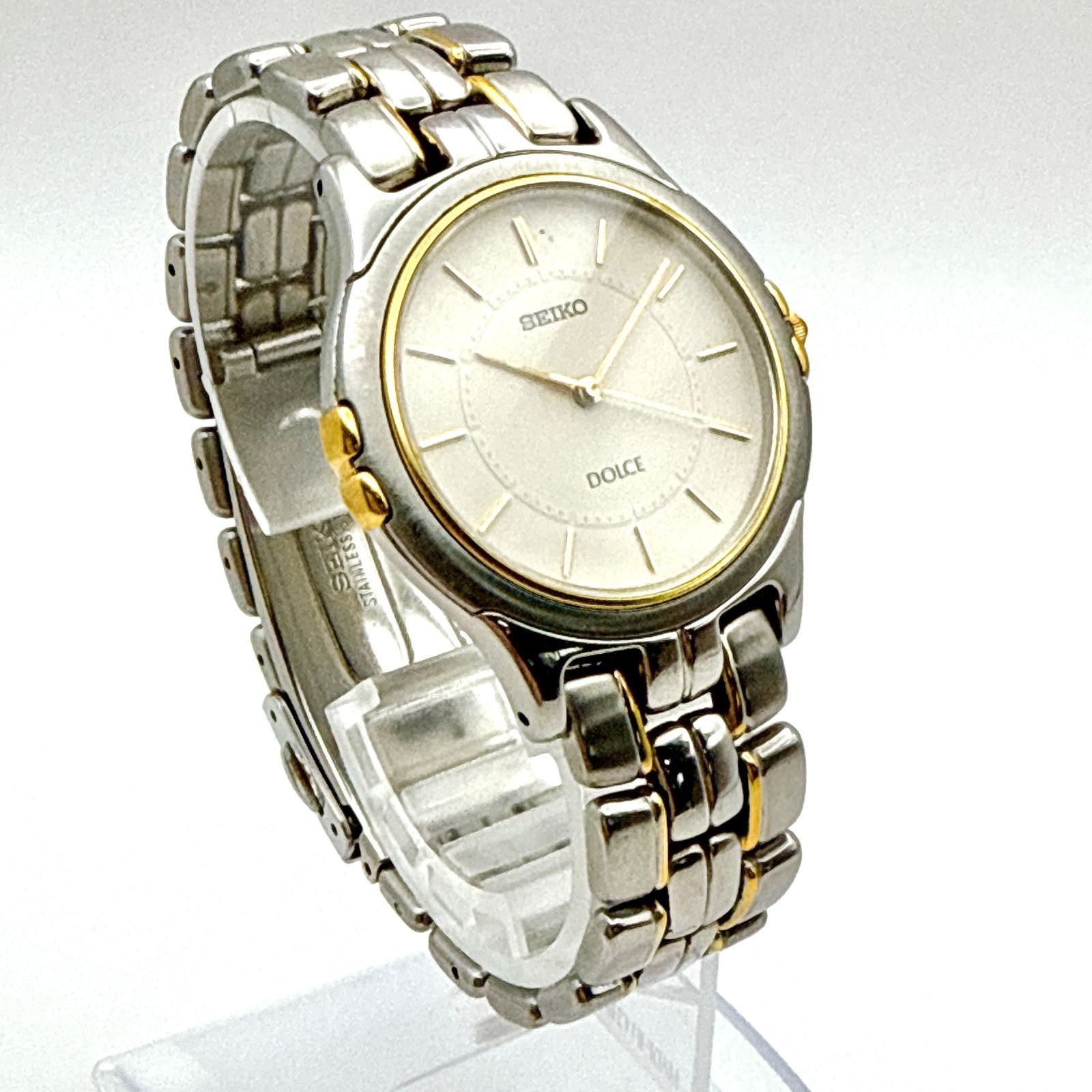 B093【美品】 SEIKO DOLCE セイコー ドルチェ 薄型 コンビカラー