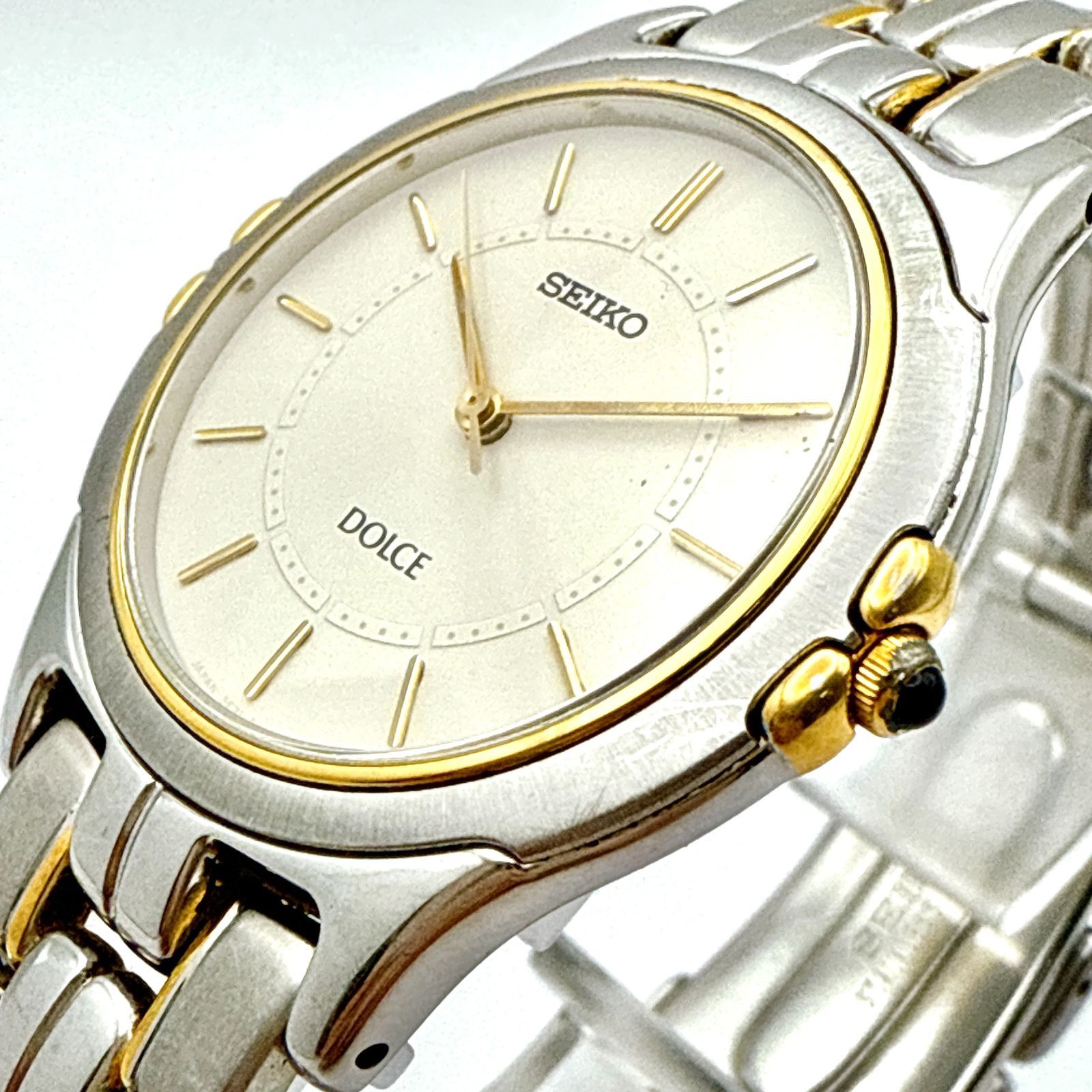 B093【美品】 SEIKO DOLCE セイコー ドルチェ 薄型 コンビカラー
