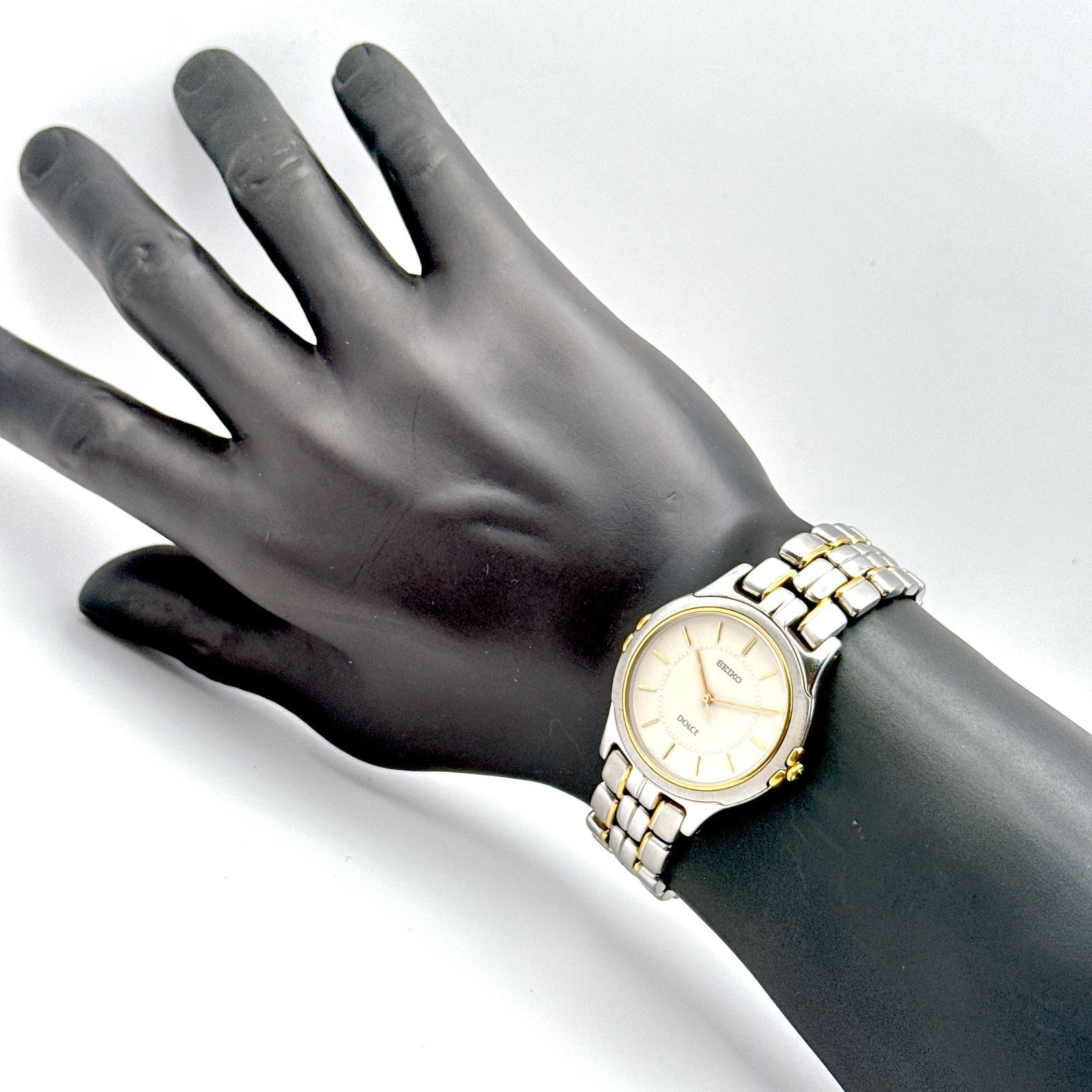 B093【美品】 SEIKO DOLCE セイコー ドルチェ 薄型 コンビカラー
