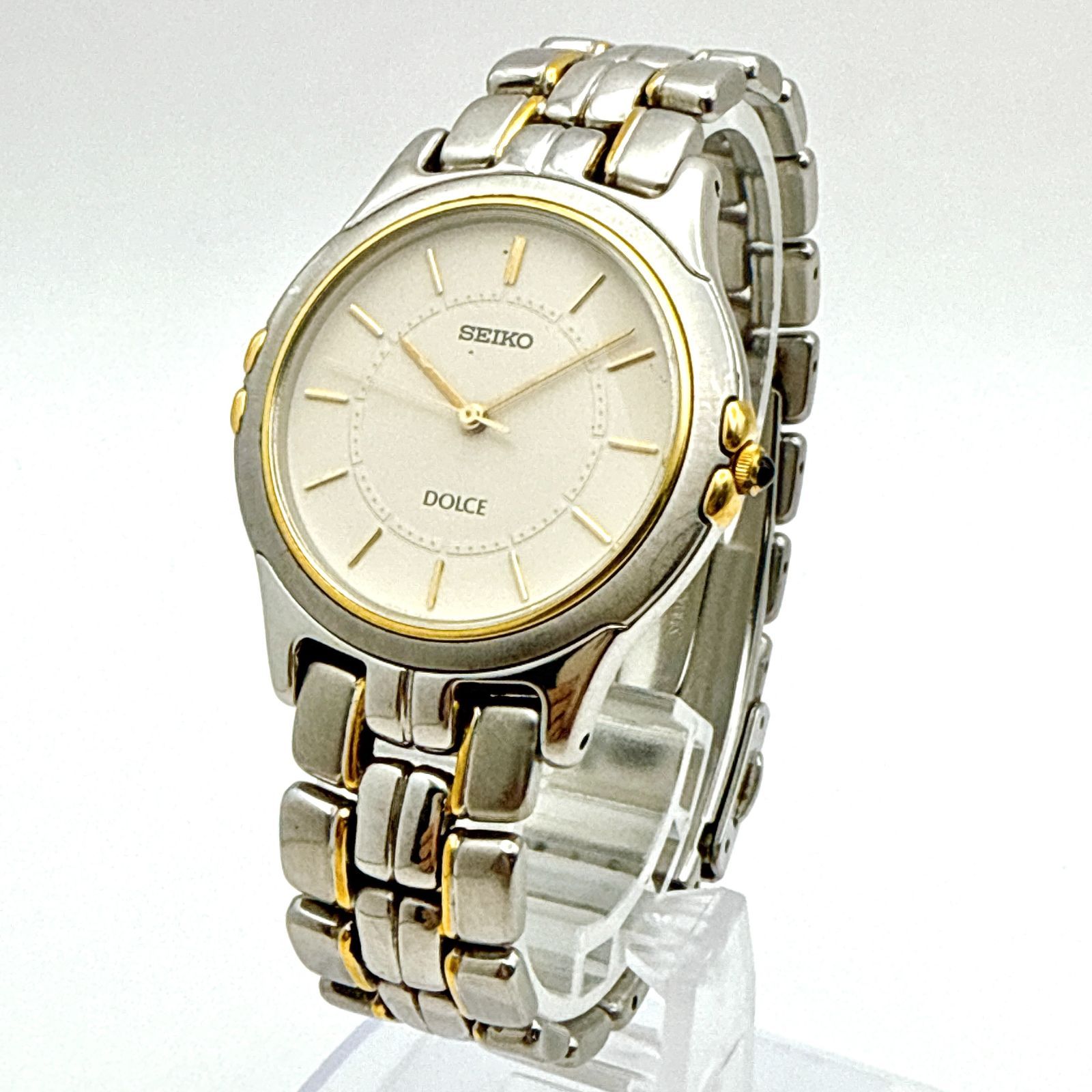 B093【美品】 SEIKO DOLCE セイコー ドルチェ 薄型 コンビカラー 