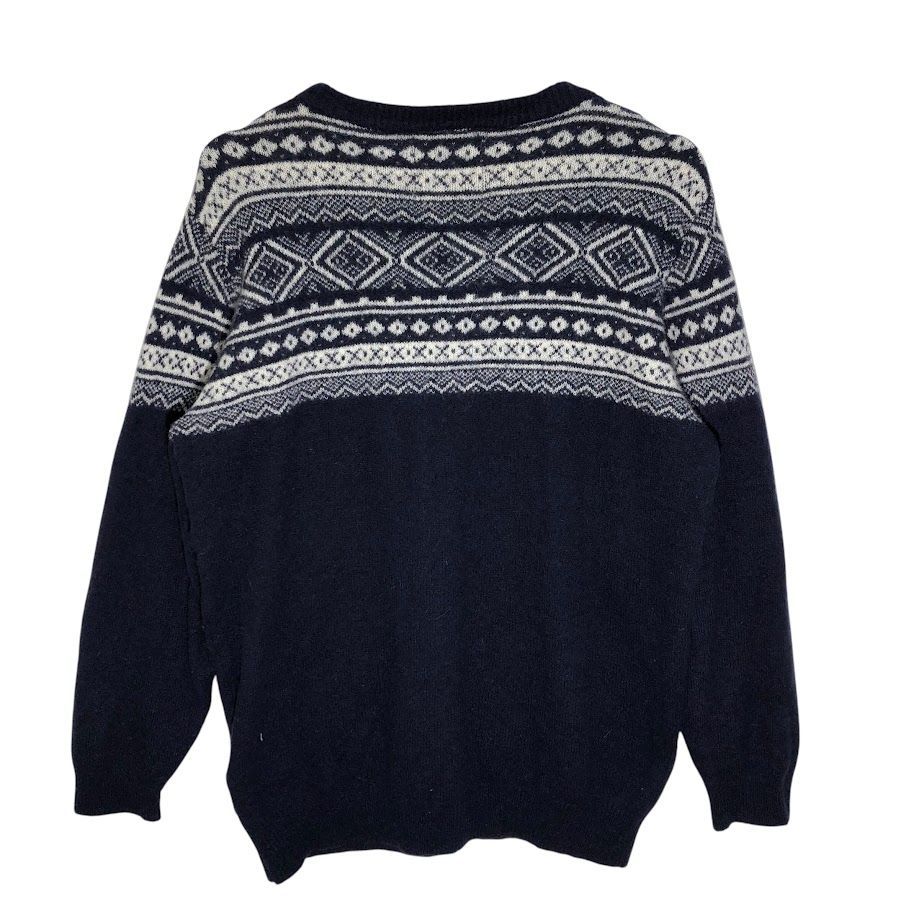 Barbour バブアー フェアアイル柄 ニット セーター ネイビー - メルカリ