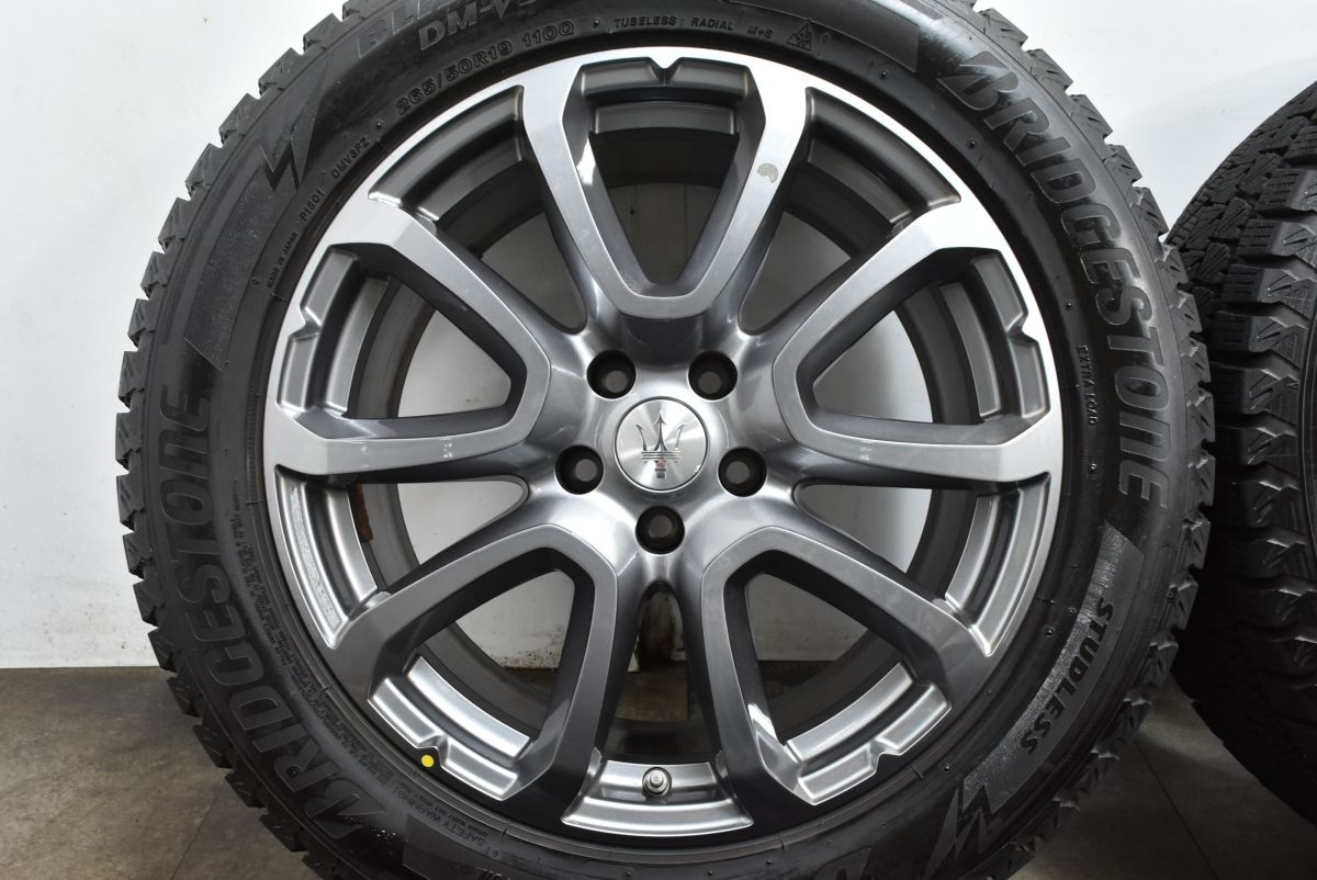美品 バリ溝 スタッドレス】マセラティ レヴァンテ 純正 19in 8.5J +44 