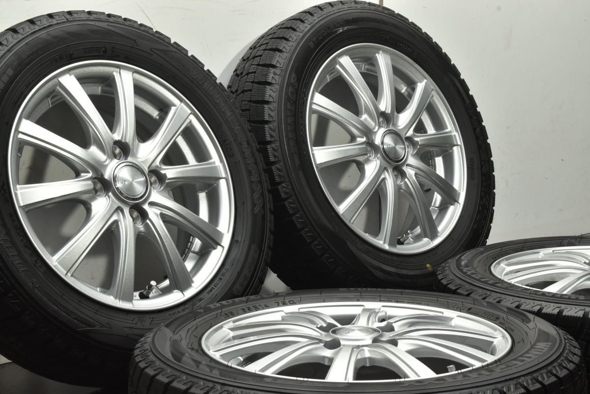 バリ溝 2024年製】AZ sports 14in 4.5J +45 PCD100 ダンロップ