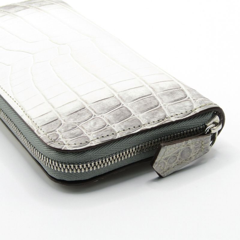 美品 SENNYU 新進工房 長財布 ヒマラヤクロコ クロコダイル バタール