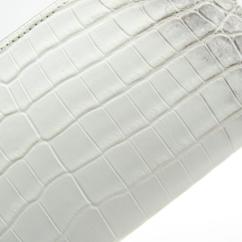 新進工房 バタール ヒマラヤクロコ　長財布　ヘンローン社 美品 SENNYU 新進工房 長財布 ヒマラヤクロコ クロコダイル バタール