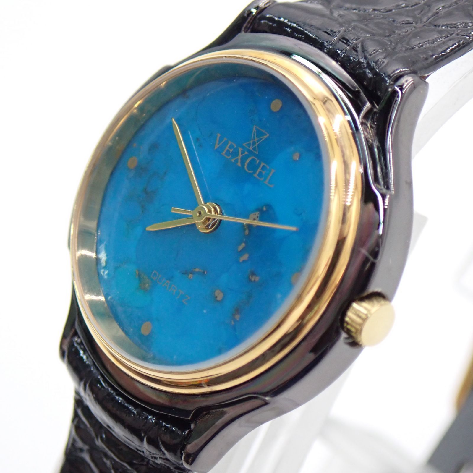 送料無料 未使用保管品 美品 ヴェクセル VEXCEL 腕時計 文字盤ストーン
