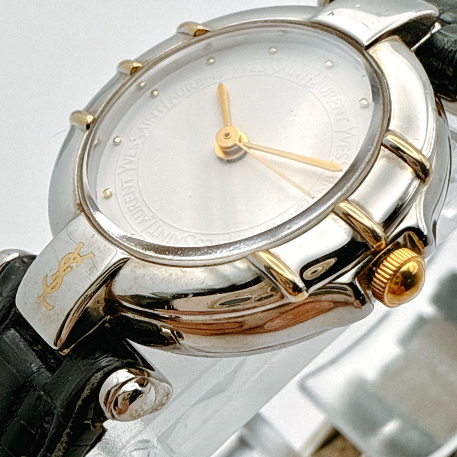 A116【極美品・オリジナルベルト】YSL Yves Saint Laurent イヴ・サン