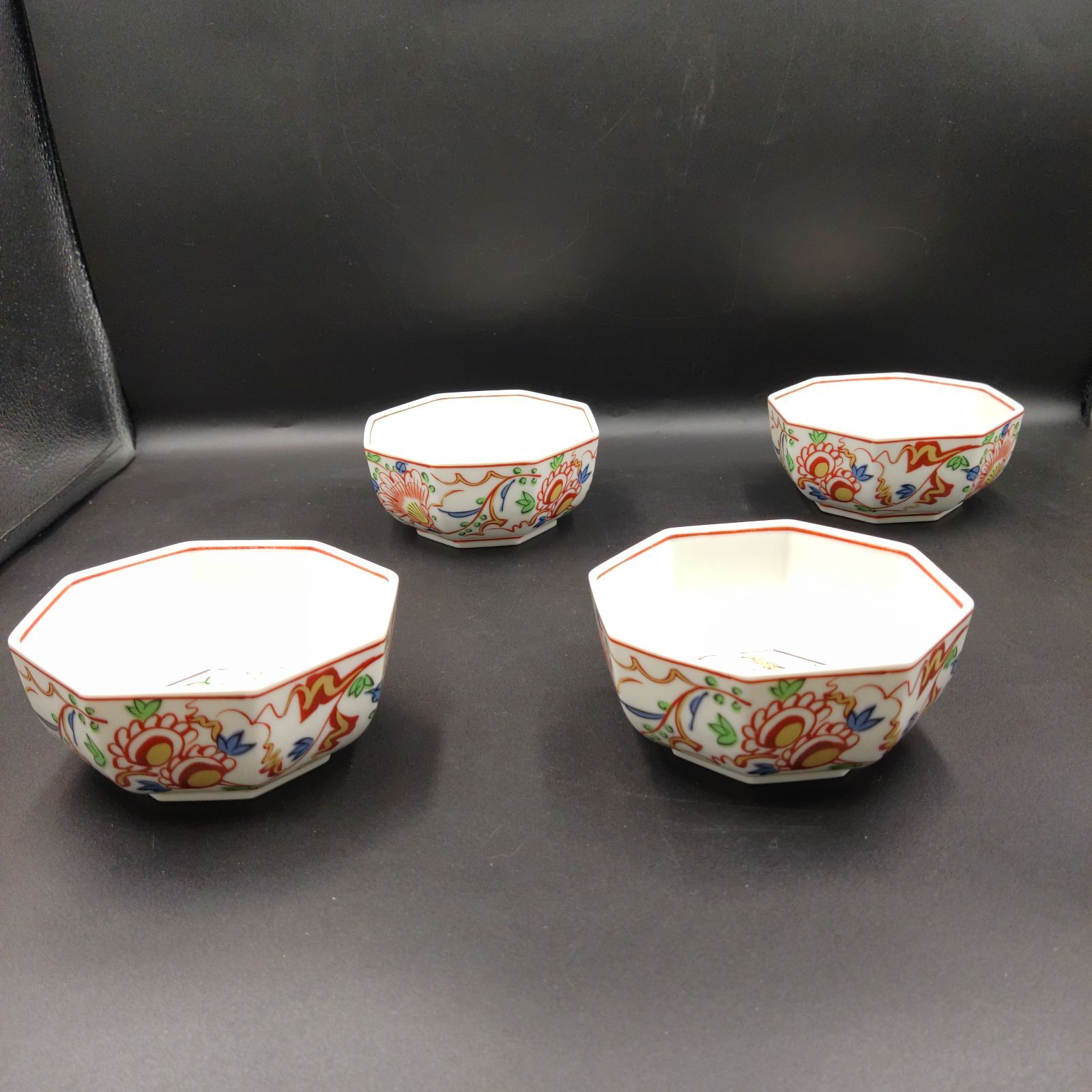 TAKA62-60】◇ 陶磁器 TACHIKICHI たち吉 ｢色絵花鳥 八角形 小鉢 橘吉