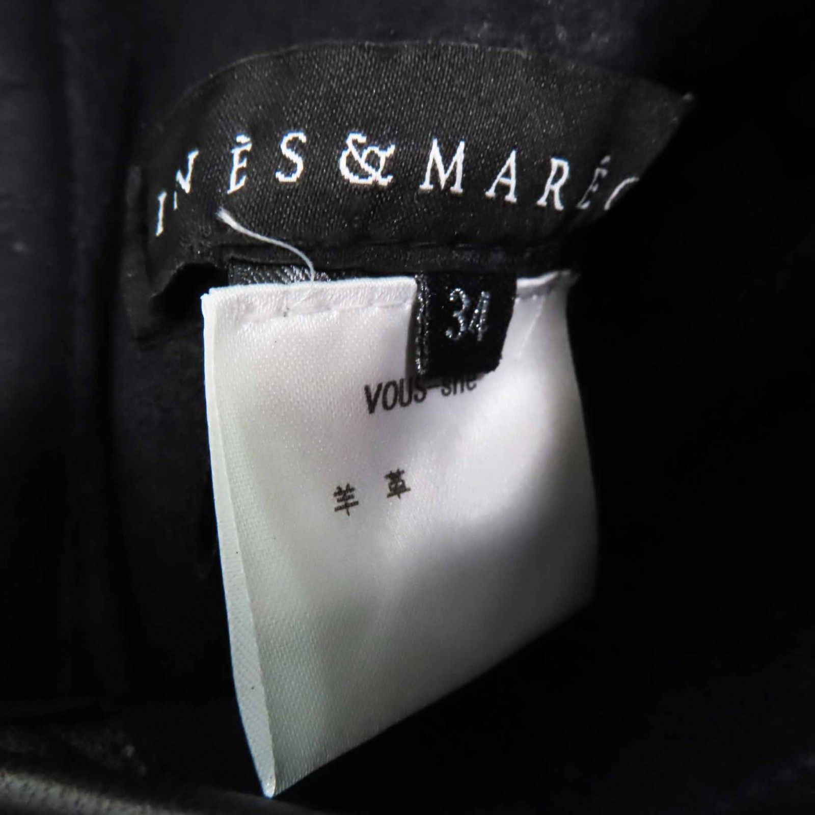 良品◎INES＆MARECHAL イネス＆マーシャル リバーシブル 比翼 ノー