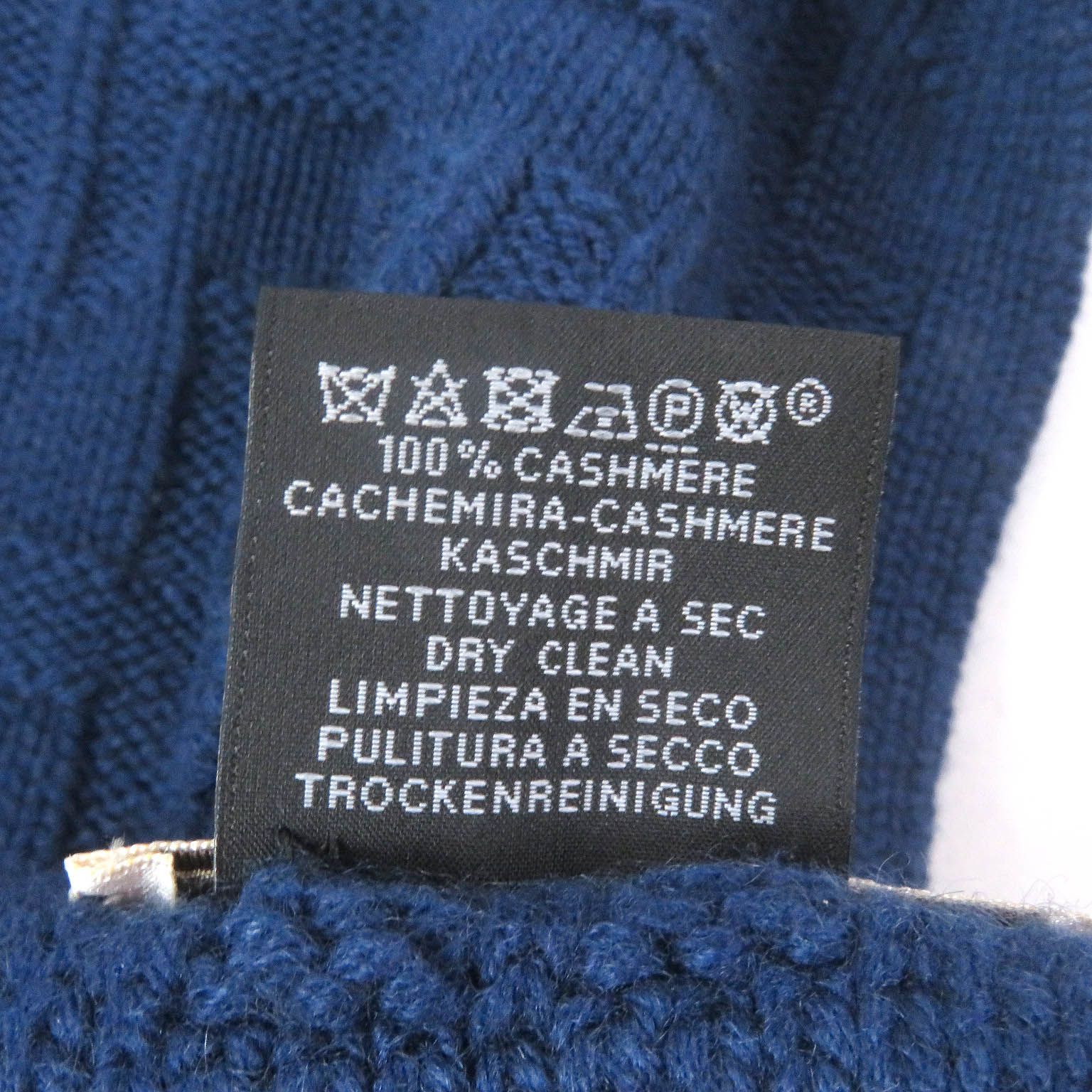 エルメス カシミヤ100% ニット マフラー H総柄 マルジェラ期