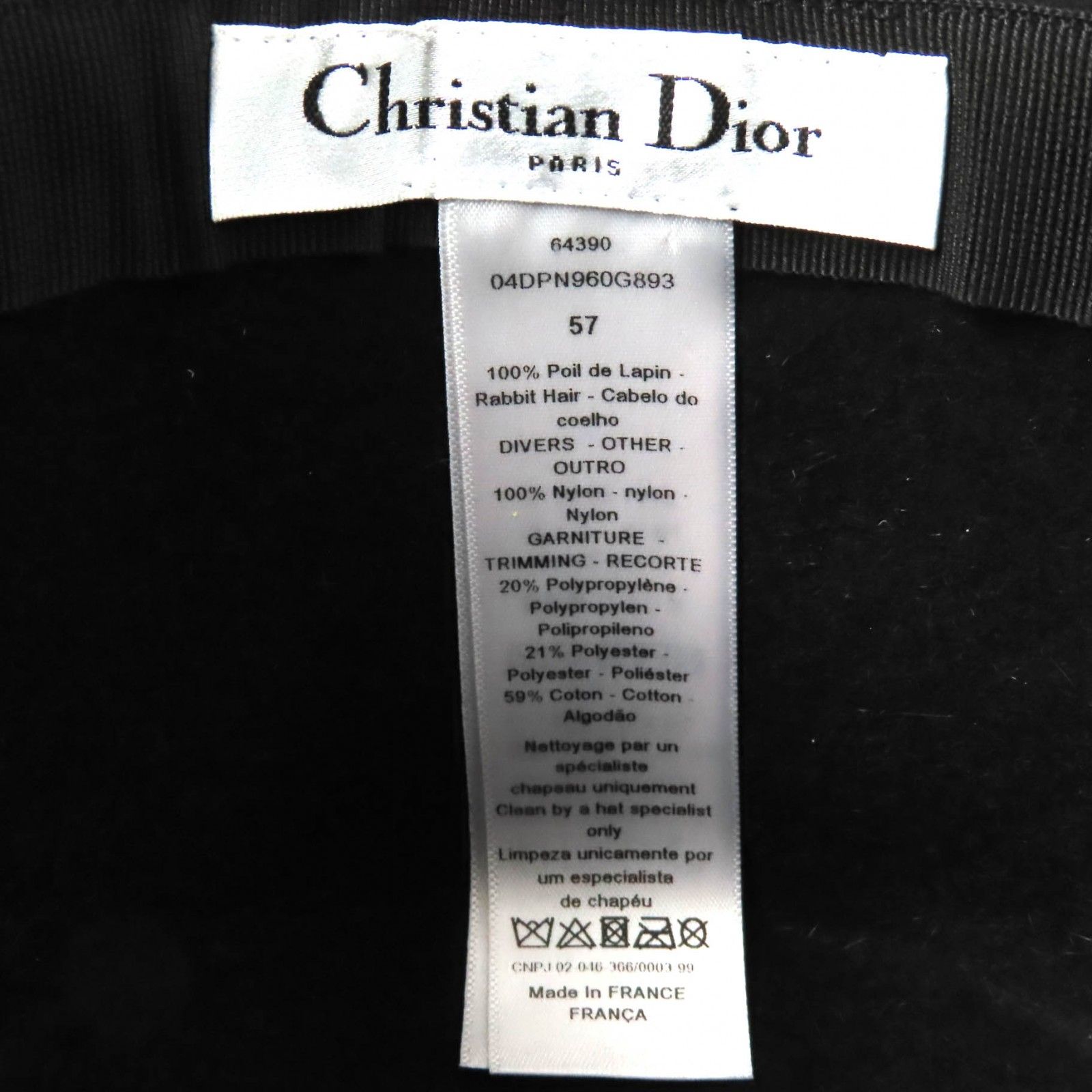 極美品☆Christian Dior クリスチャンディオール 04DPN960G893 ロゴ
