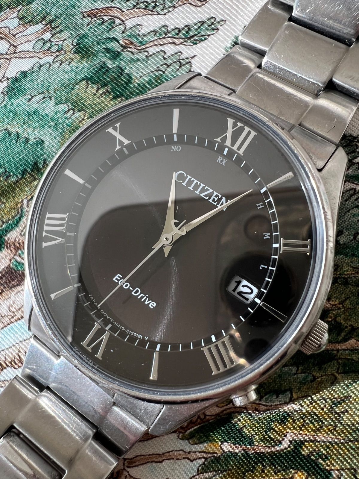 シチズン エコドライブ メンズ 電波ソーラー時計 稼働品 GN-4-S