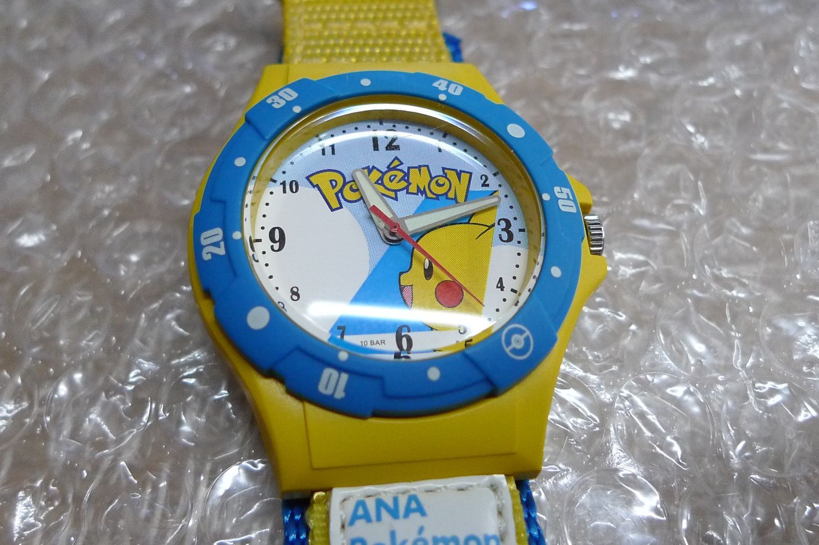 限定ANA ポケモンジェット ピカチュウジャンボ スポーツウォッチ機内